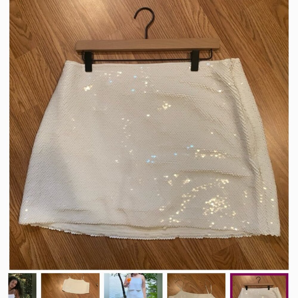 Abercrombie sequin squareneck set, Size L - Picture 3 of 3